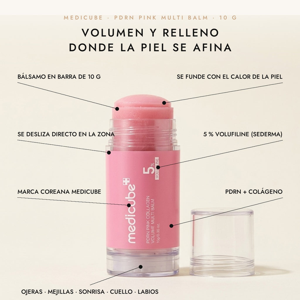 Bálsamo Coreano Medicube PDRN Pink Collagen Volume Multi Balm 10 g