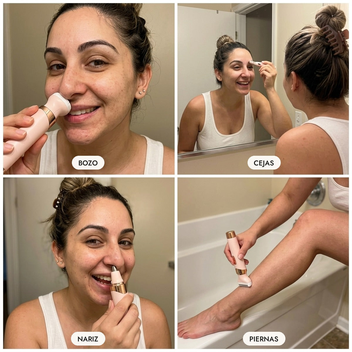 Depiladora Facial y Corporal 4 en 1 Recargable