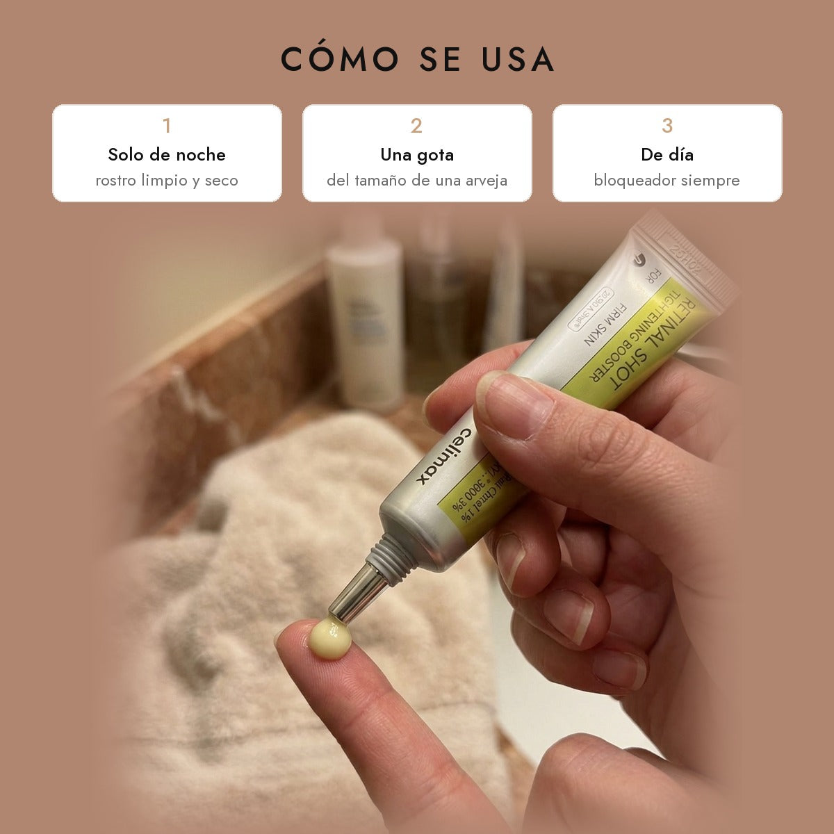 Sérum Coreano Celimax Retinal Shot Reafirmante de Noche 15 ml
