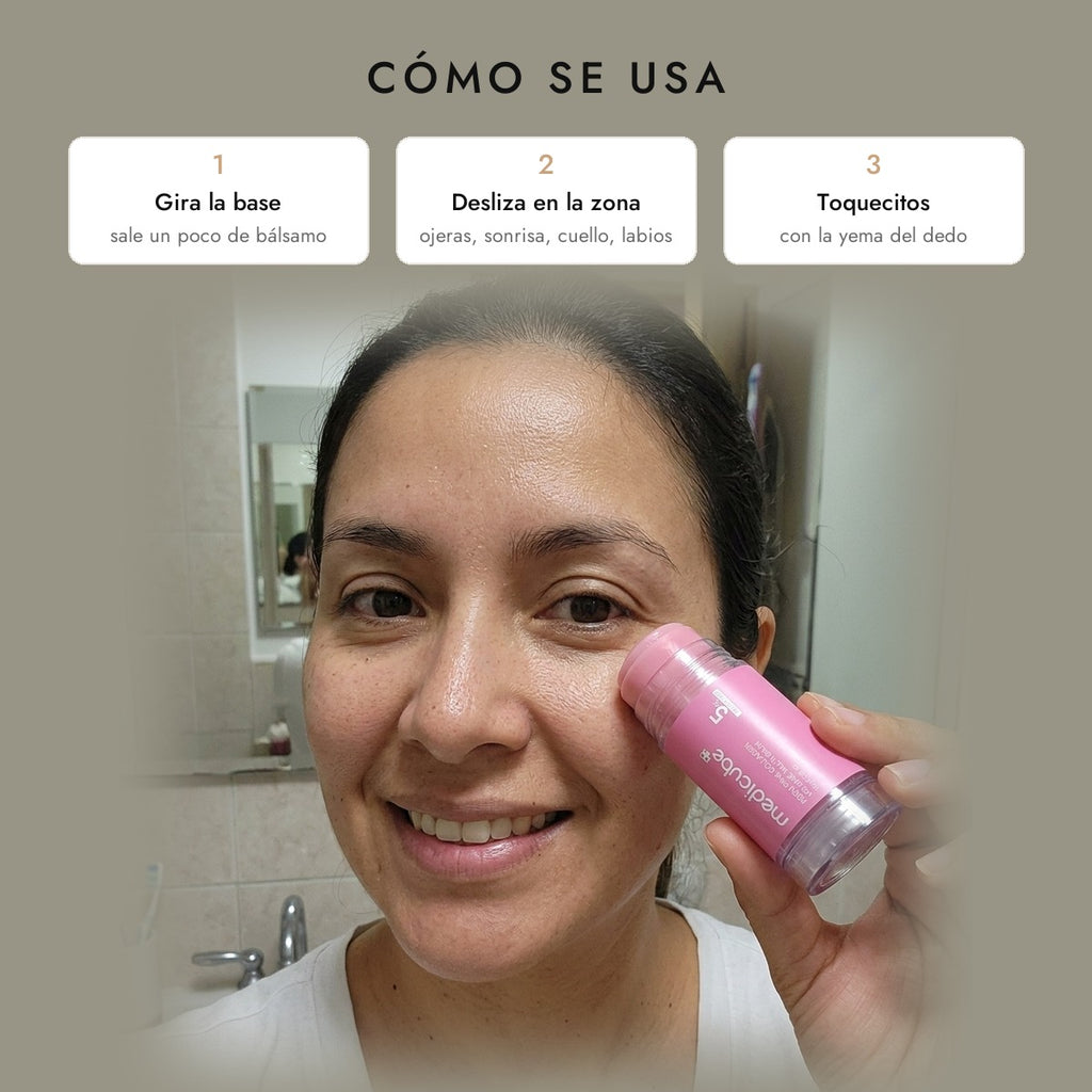 Bálsamo Coreano Medicube PDRN Pink Collagen Volume Multi Balm 10 g