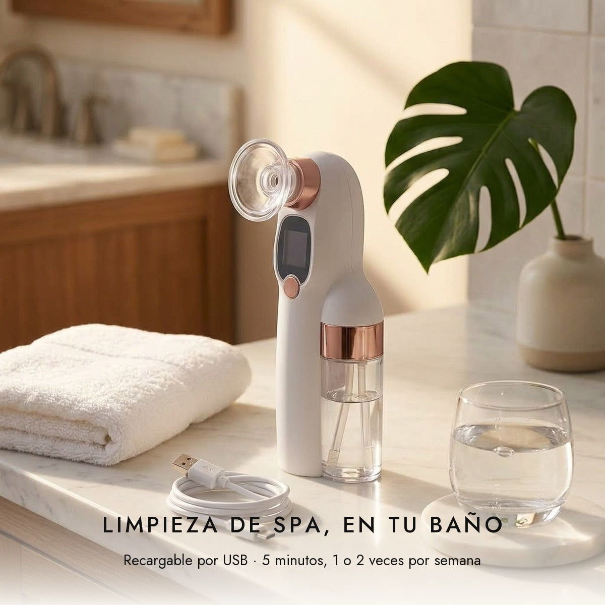 Aspirador de Poros con Agua y Microburbujas