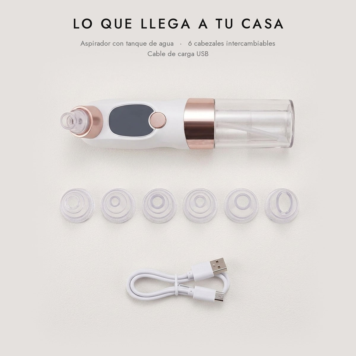 Aspirador de Poros con Agua y Microburbujas