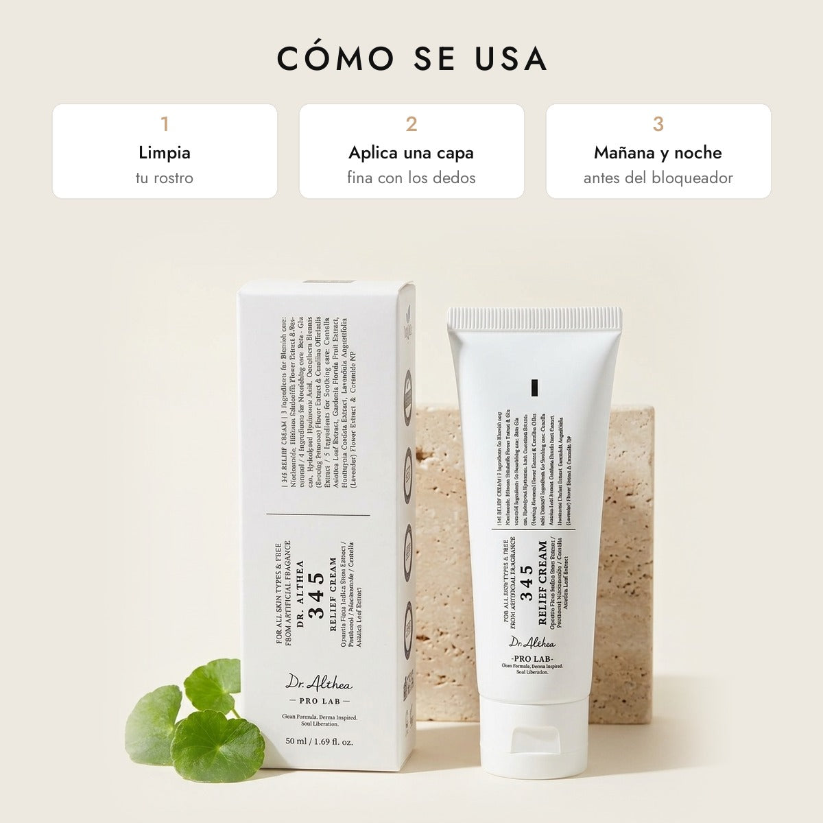Crema Coreana Dr. Althea 345 Relief Cream para Piel Sensible 50 ml