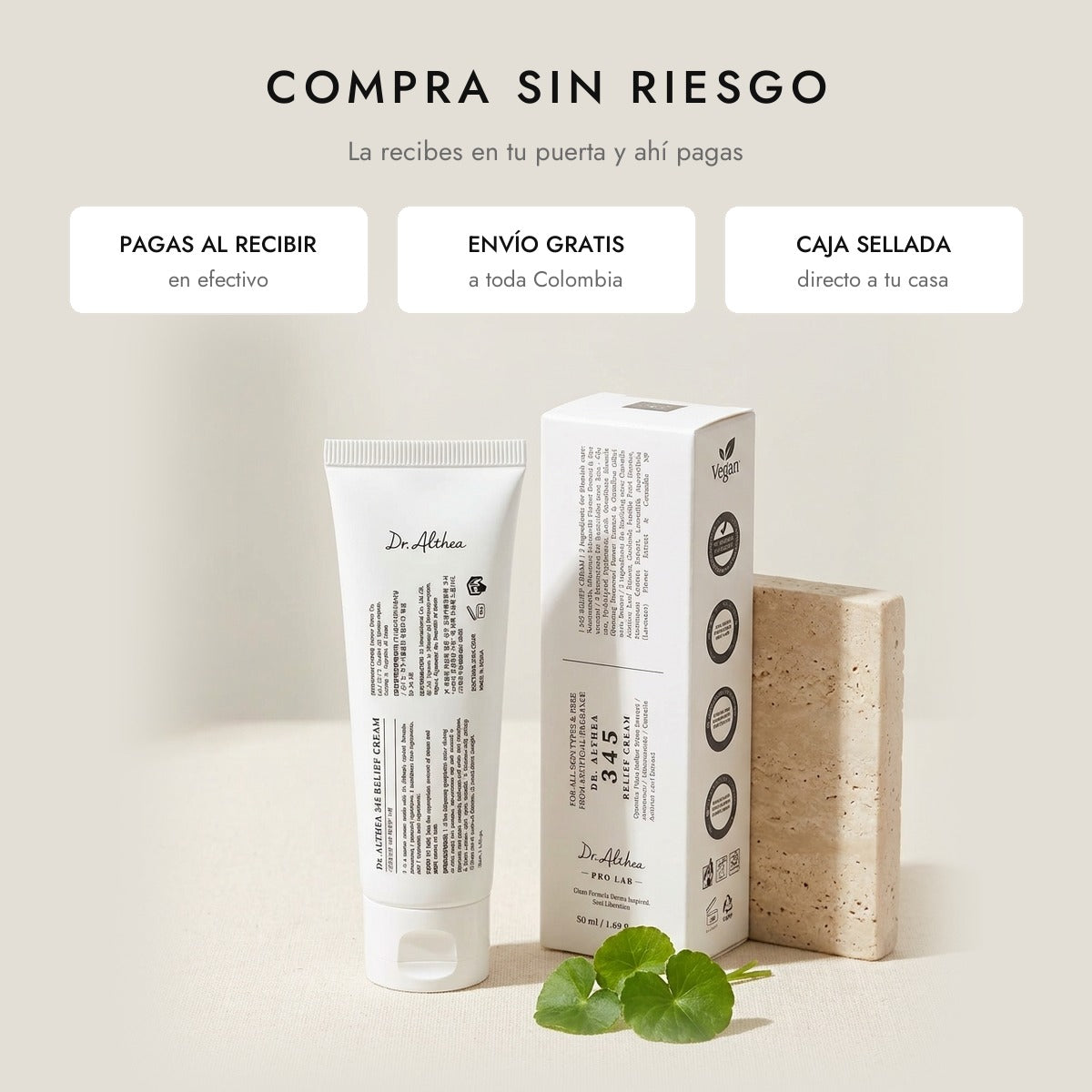 Crema Coreana Dr. Althea 345 Relief Cream para Piel Sensible 50 ml